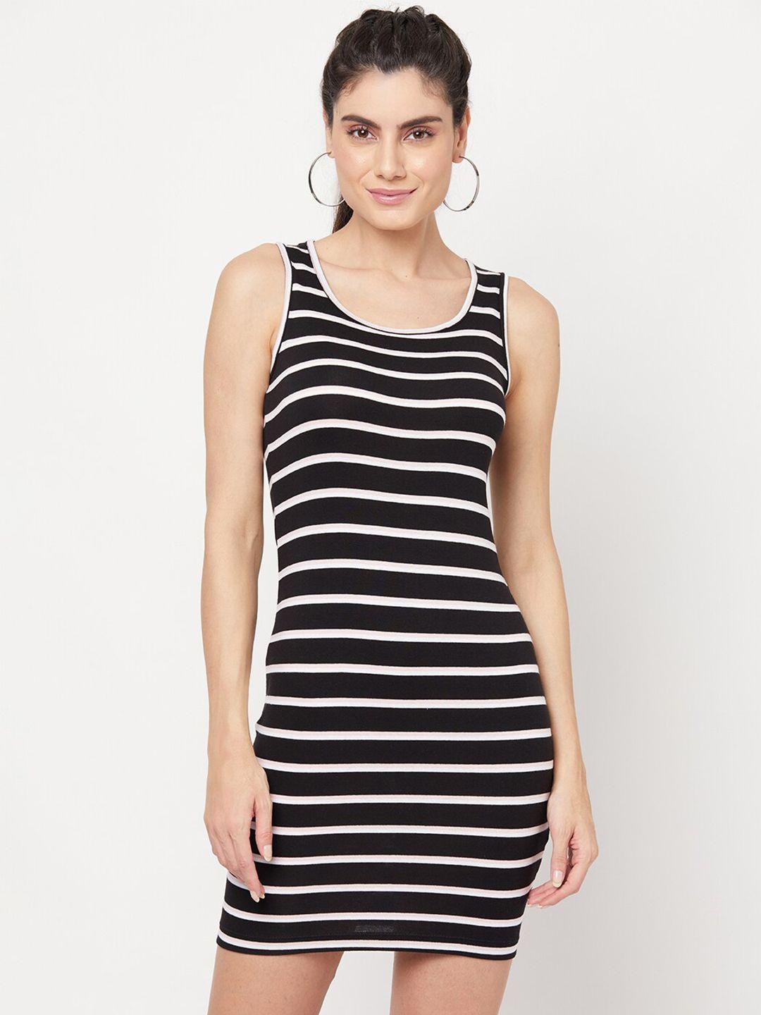 yoonoy striped bodycon mini dress