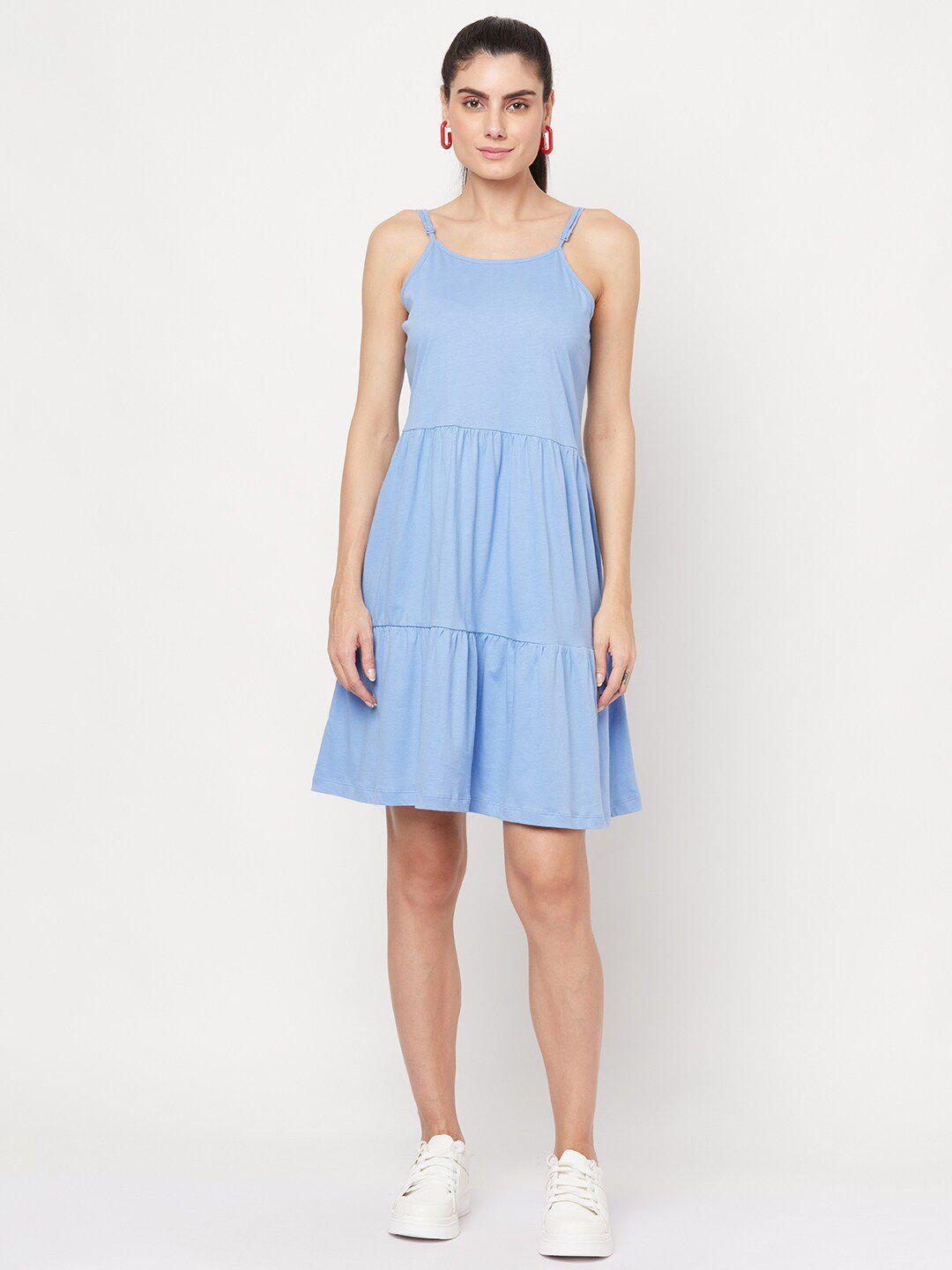 yoonoy tiered fit & flare dress