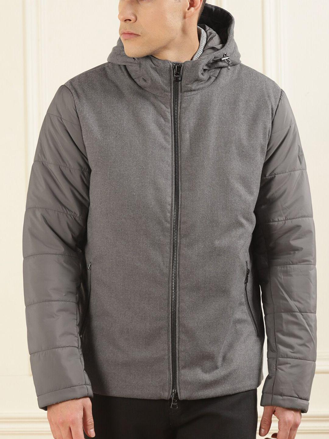 hackett london hooded padded jacket