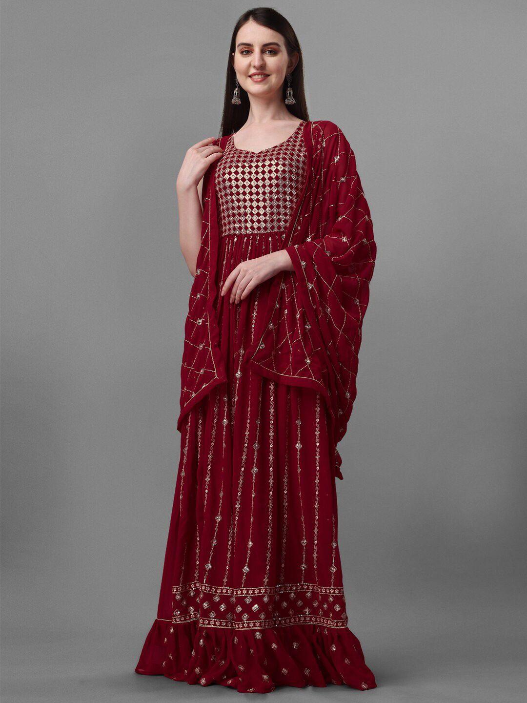 jatriqq embroidered unstitched dress material