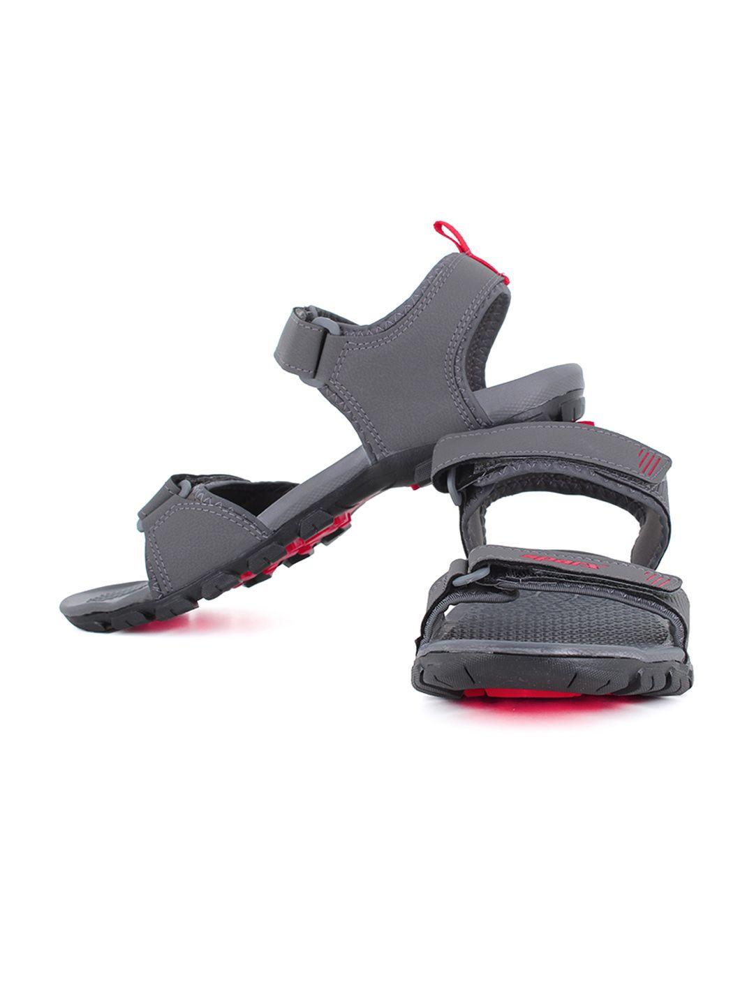 sparx men textured floater sports sandals with velcro closure