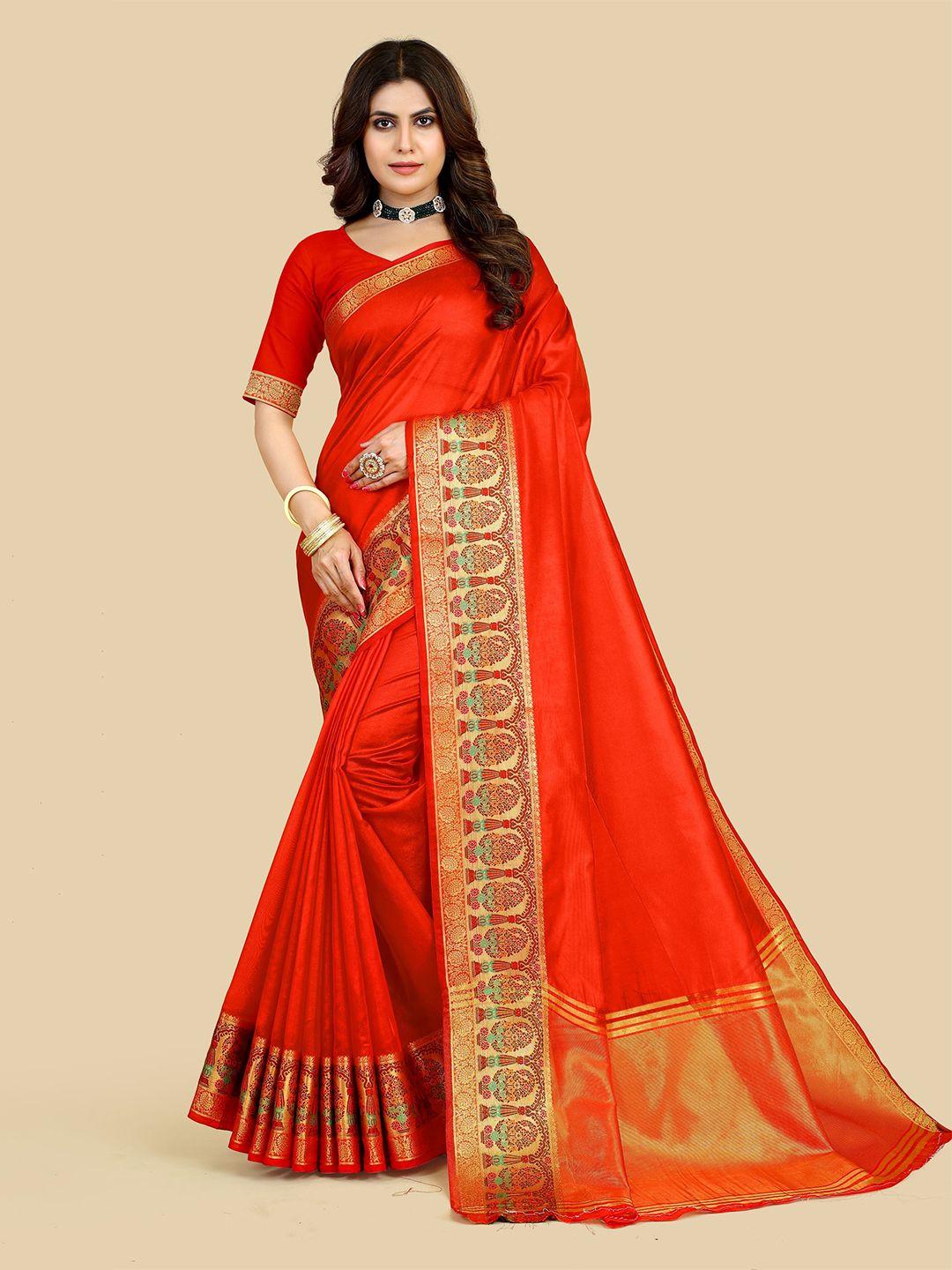 vairagee woven design zari border banarasi saree