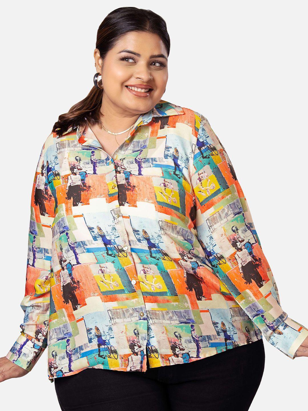 neofaa graphic printed casual shirt