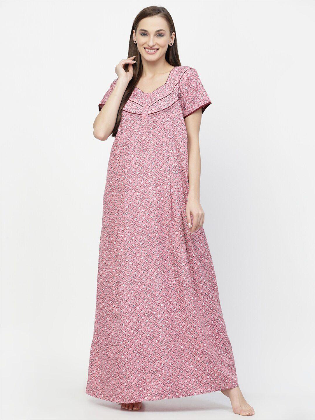 sweet dreams floral printed maxi nightdress