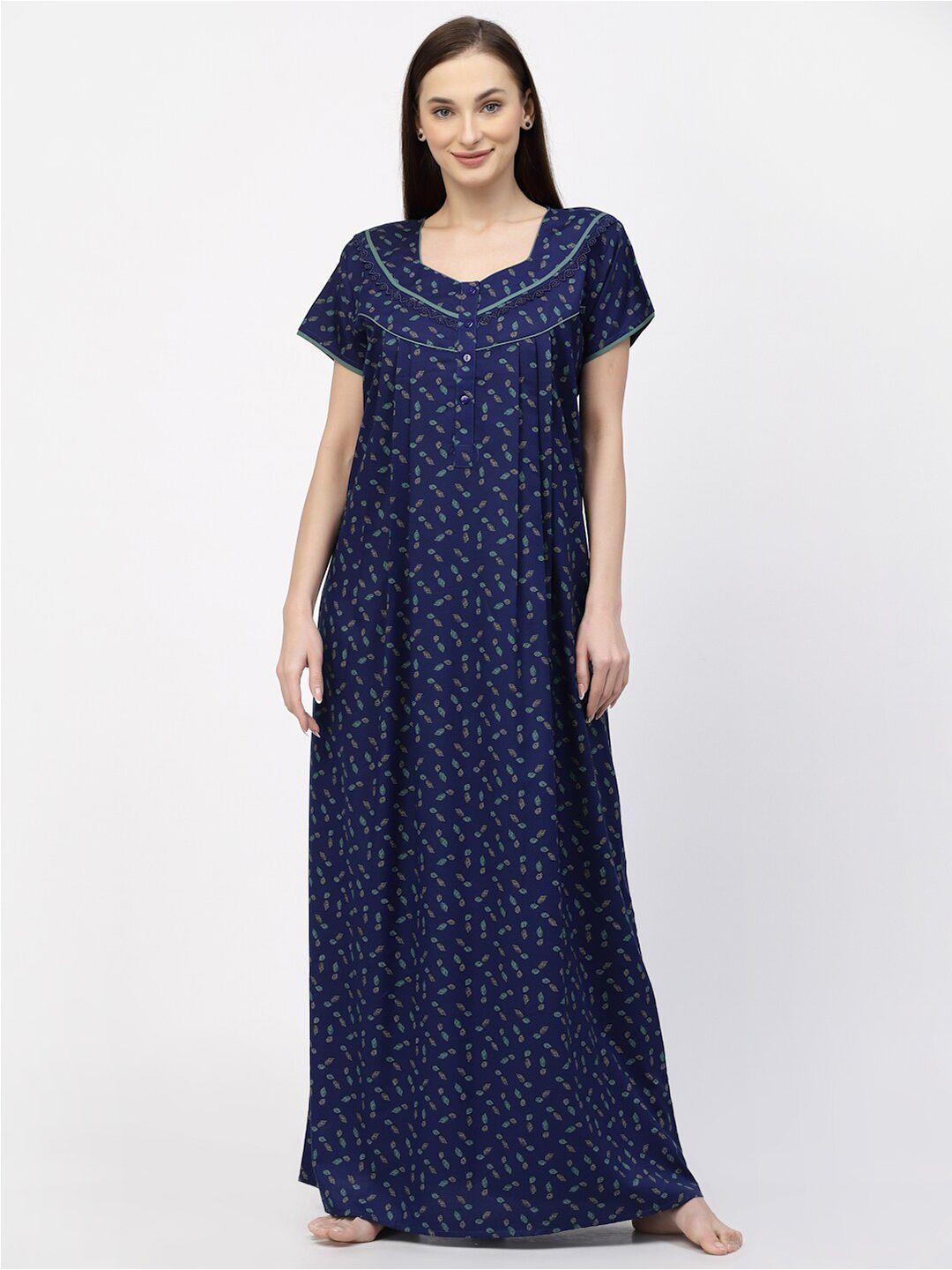 sweet dreams floral printed maxi nightdress