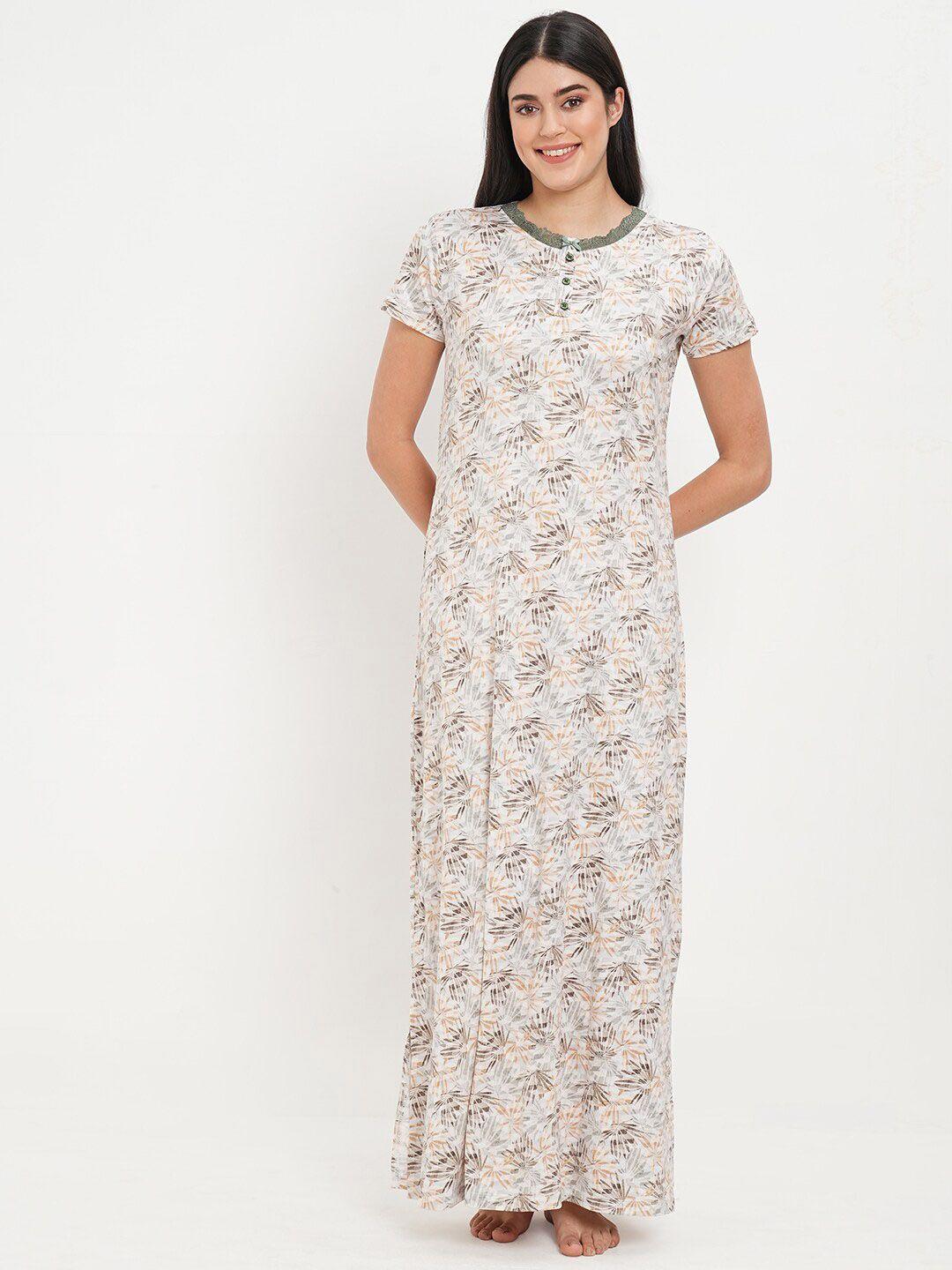 sweet dreams floral printed maxi nightdress