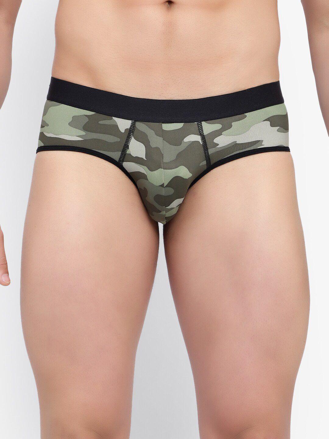 bruchi club men camouflage printed anti-odour basic briefs