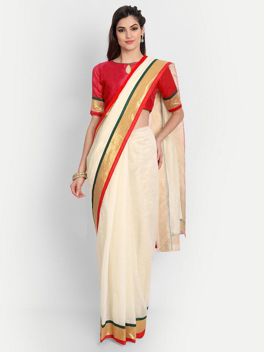 motihamir zari pure cotton chanderi saree