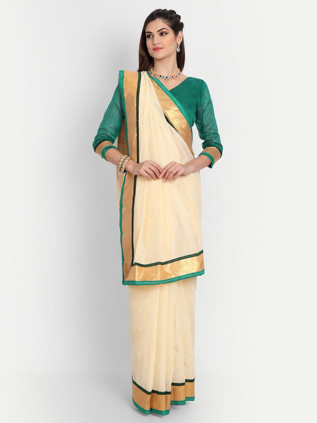 motihamir zari pure cotton chanderi saree