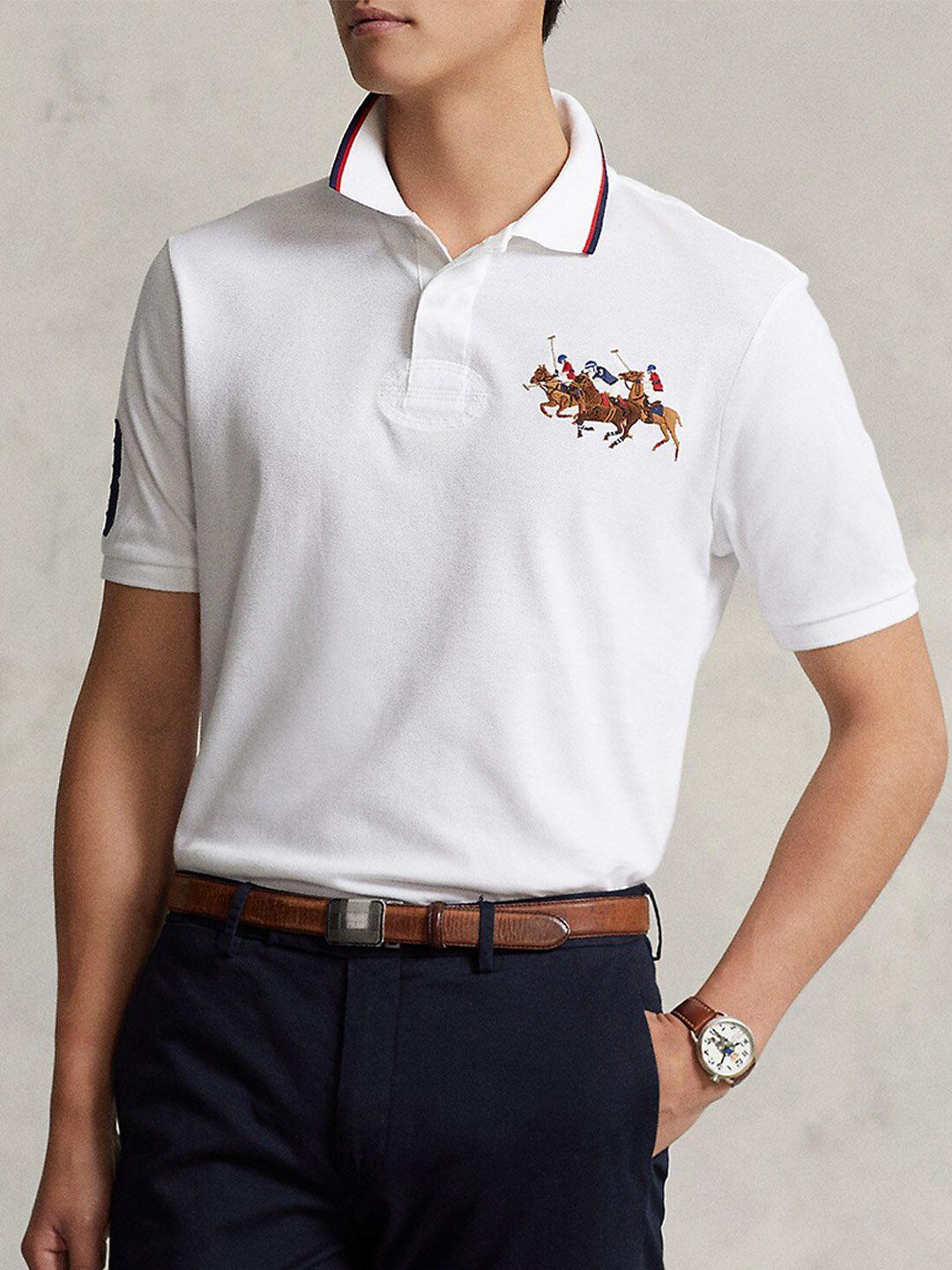 polo ralph lauren embroidered pure cotton custom polo t-shirt