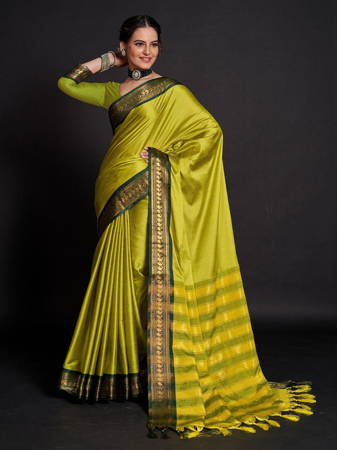 mitera zari silk cotton banarasi saree