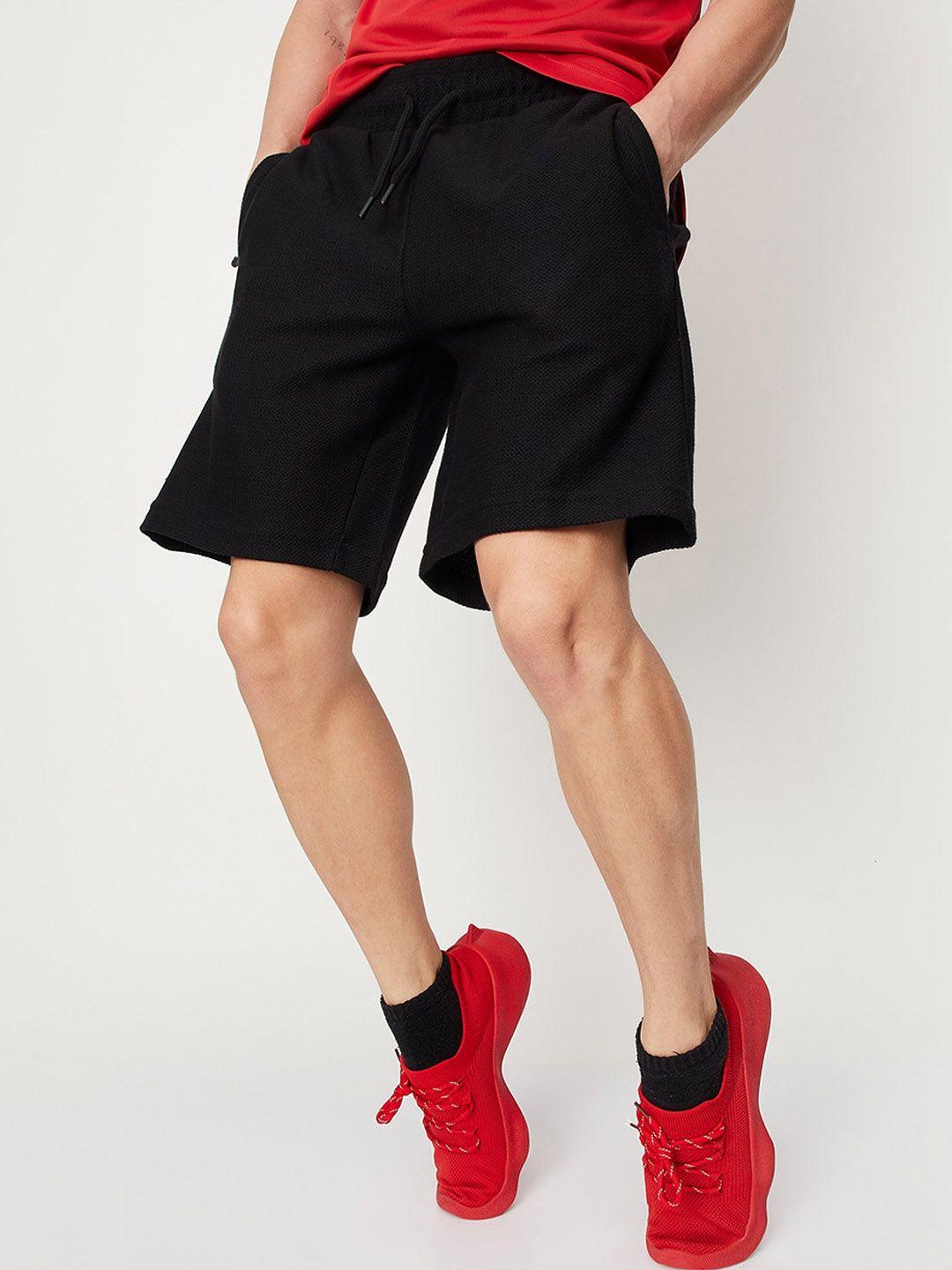 max men mid-rise athleisure sports shorts