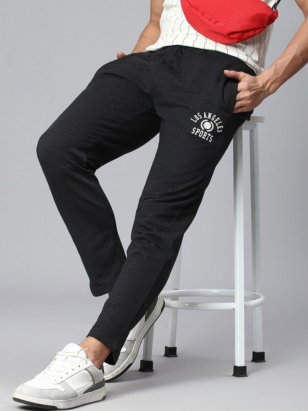 hubberholme men regular fit mid-rise track pants