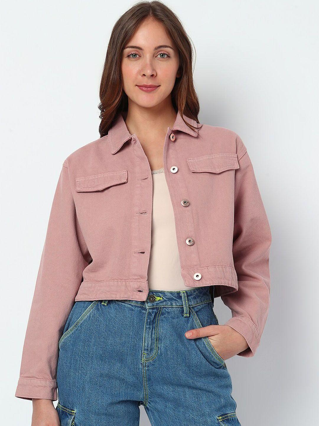 vero moda jeans couture cotton crop denim jacket