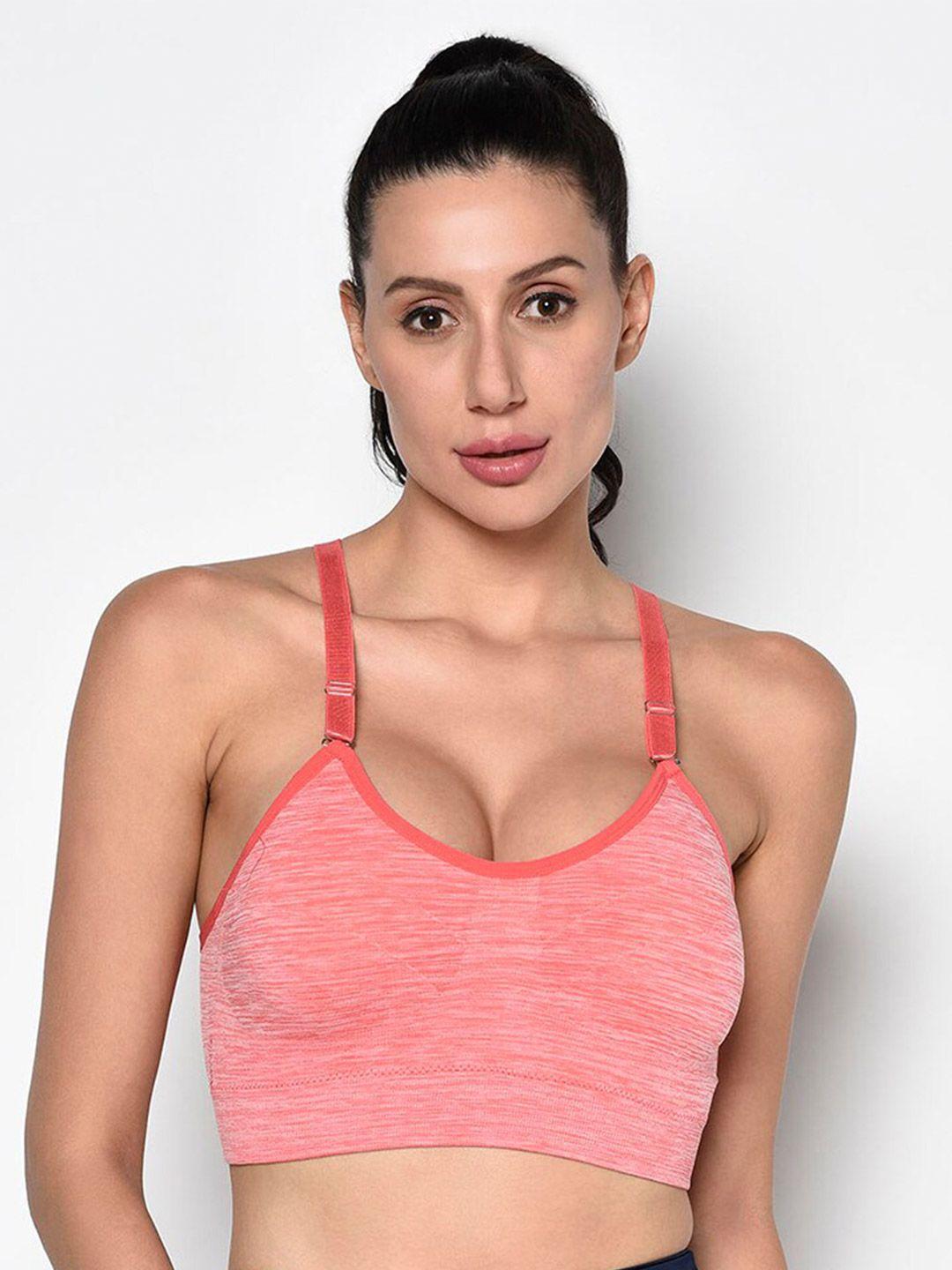 da intimo full coverage lightly padded styled back sports bra