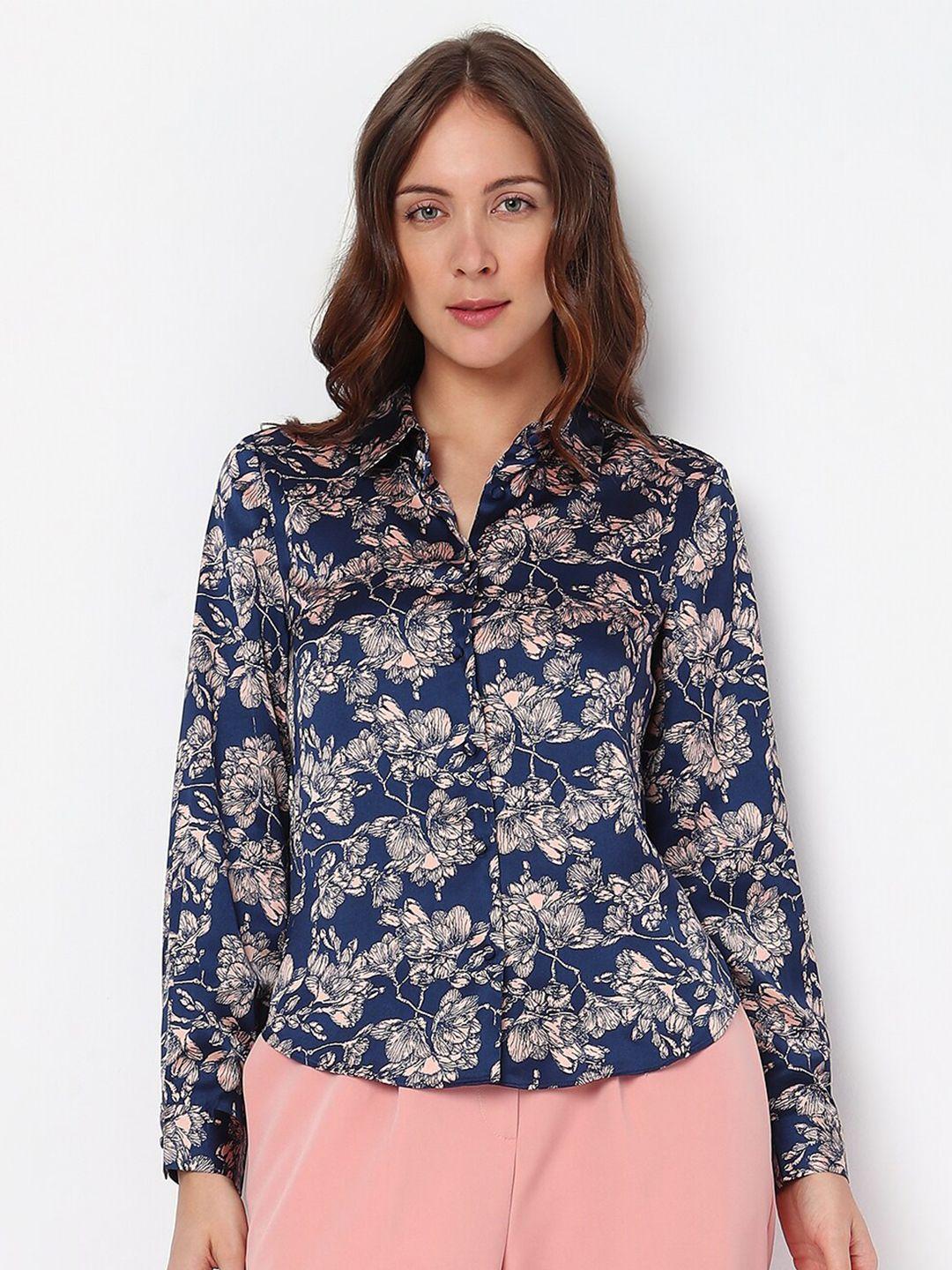 vero moda floral printed casual shirt