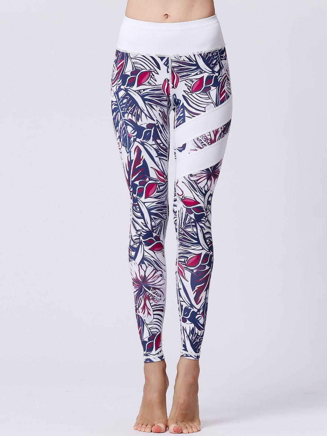 jc collection women floral printed gym tights