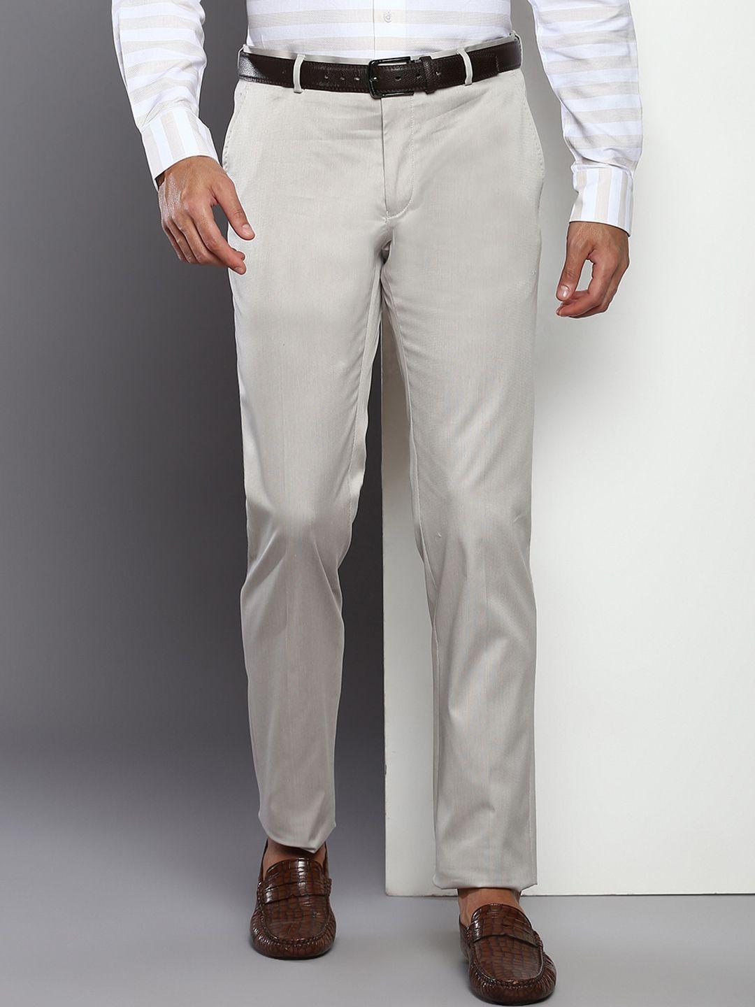 tommy hilfiger men mid rise formal trousers