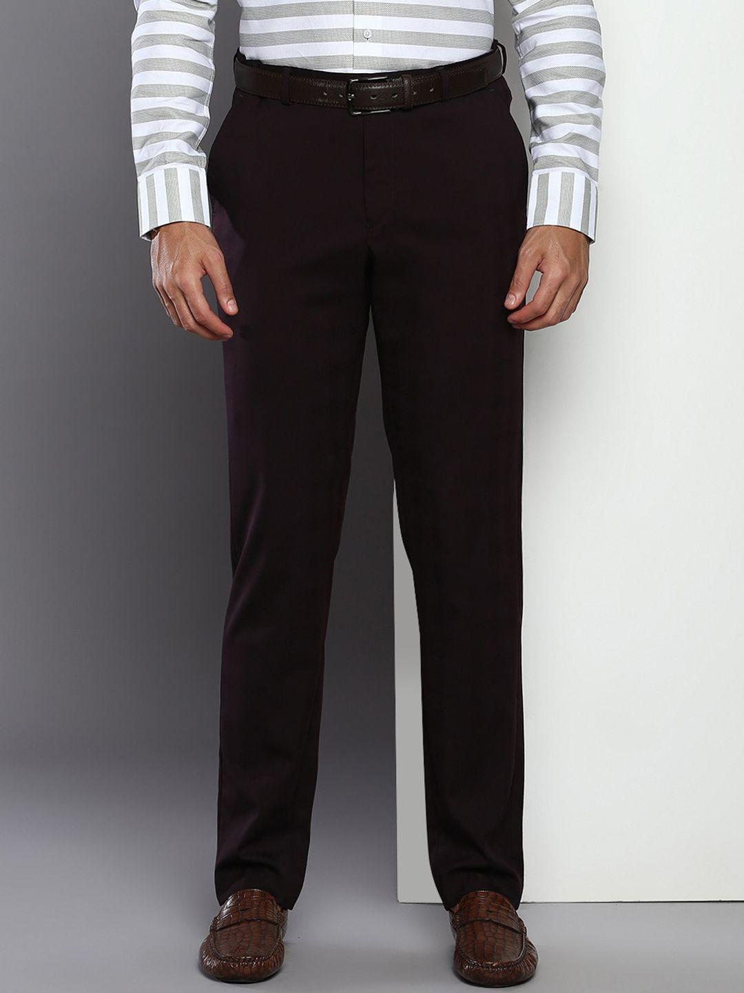 tommy hilfiger men mid-rise formal trousers