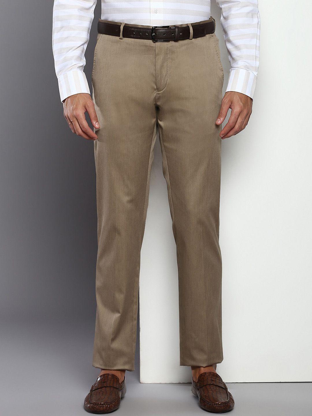 tommy hilfiger men regular fit formal trousers