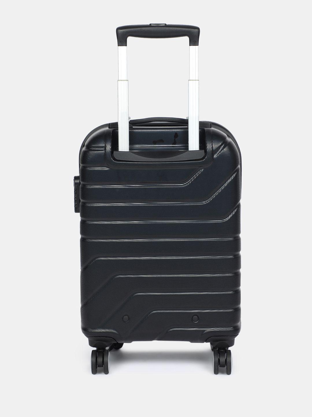 metronaut colourblocked cabin suitcase trolley bag