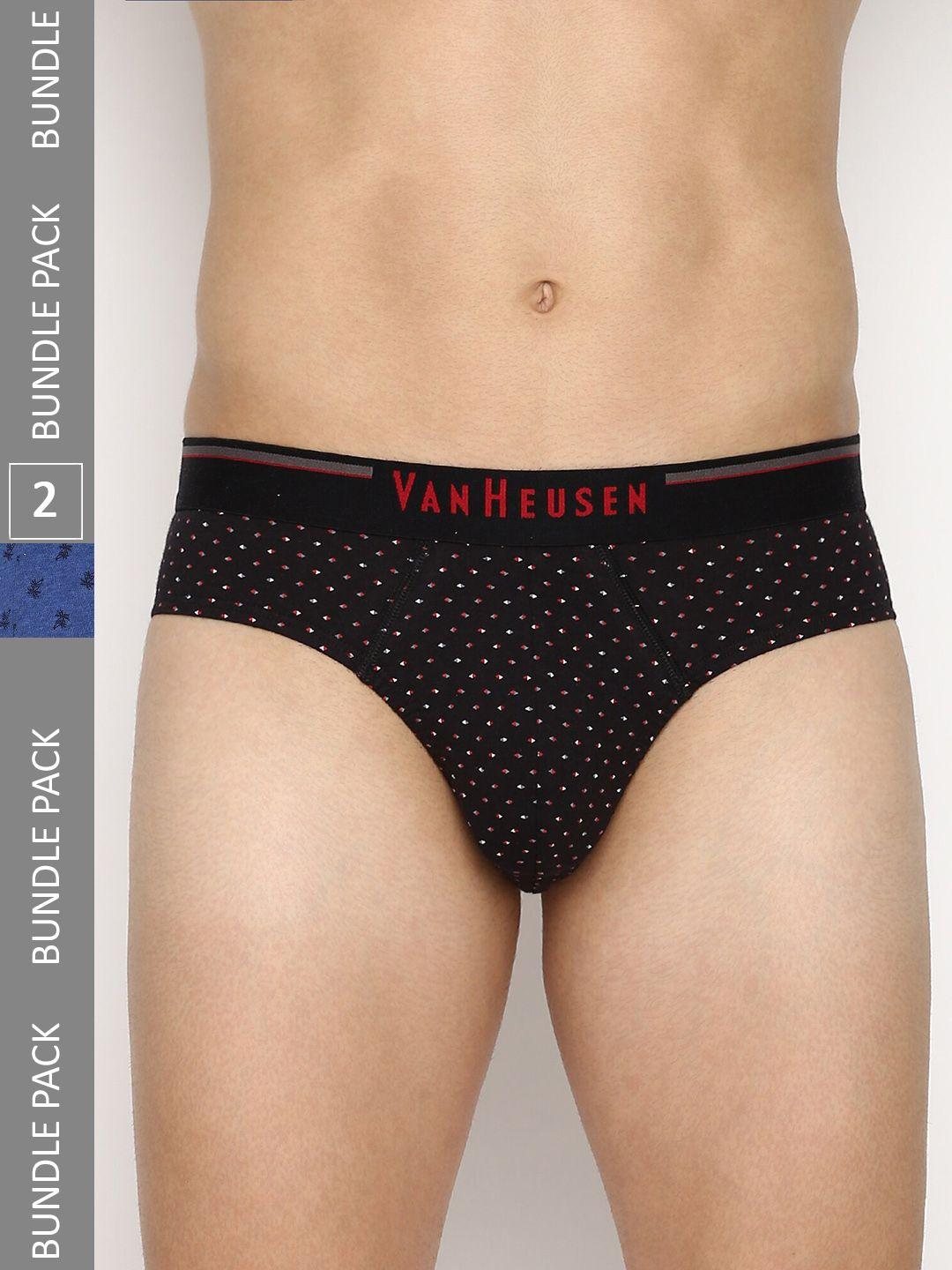 van heusen men pack of 3 printed pure cotton anti bacterial basic briefs