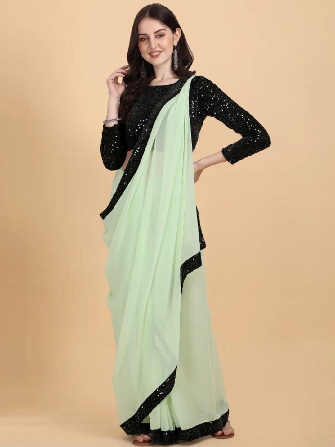 orus embellished pure georgette saree