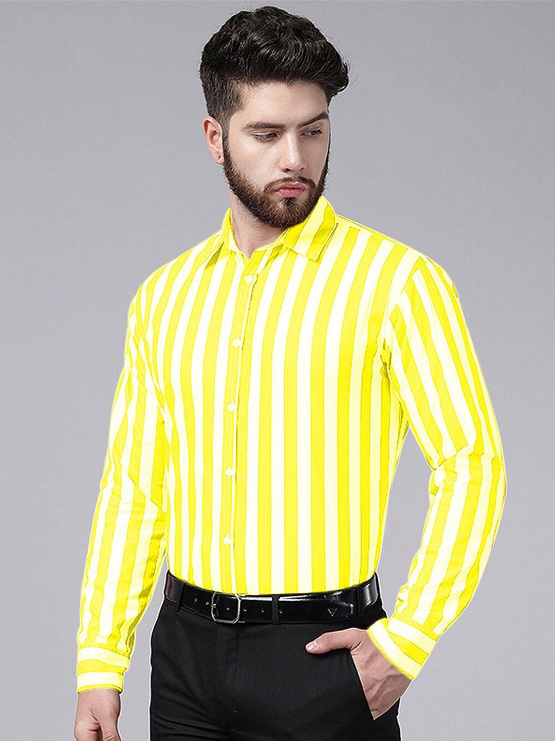 a.t.u.n. striped long sleeves pure cotton casual shirt