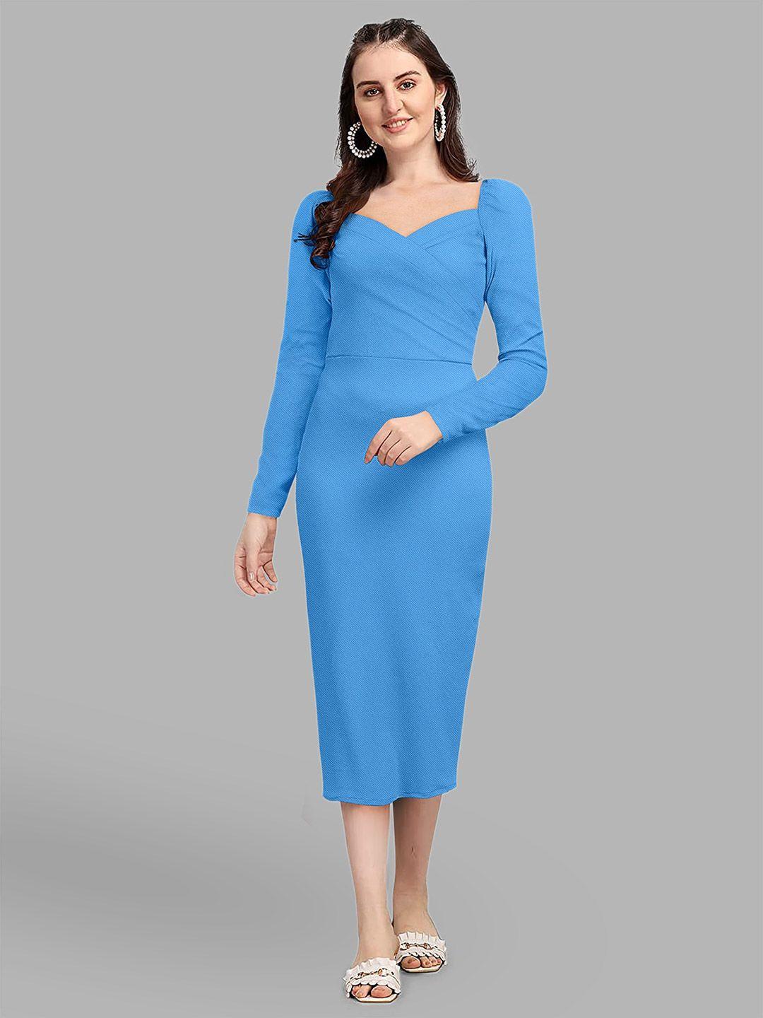 london belly sweetheart neck sheath midi dress