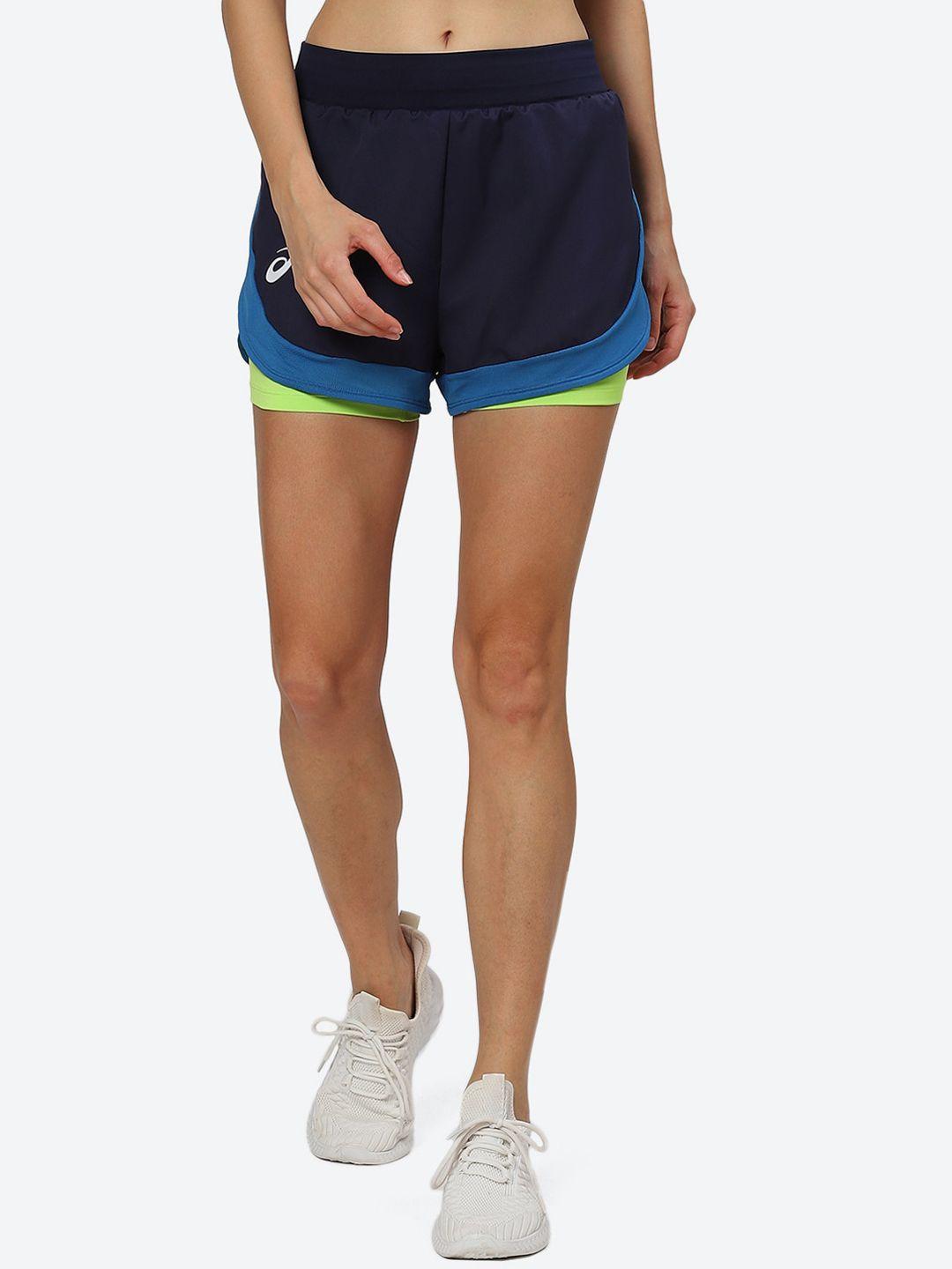 asics women match mid-rise sports shorts