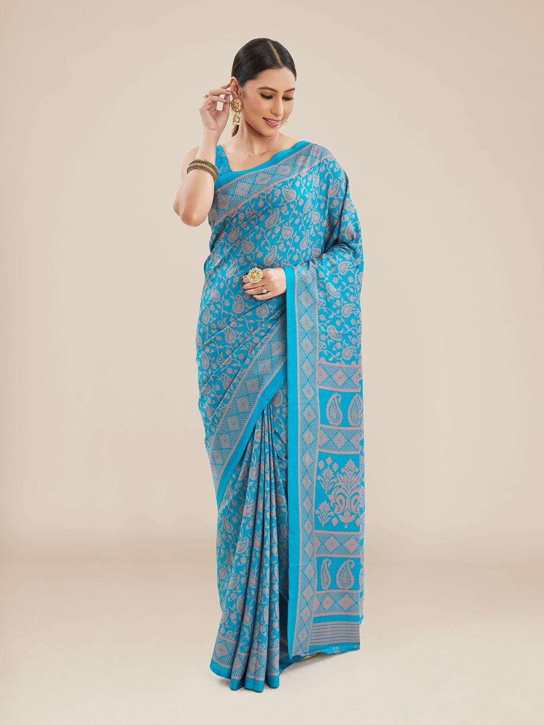 kalyan silks paisley baluchari saree