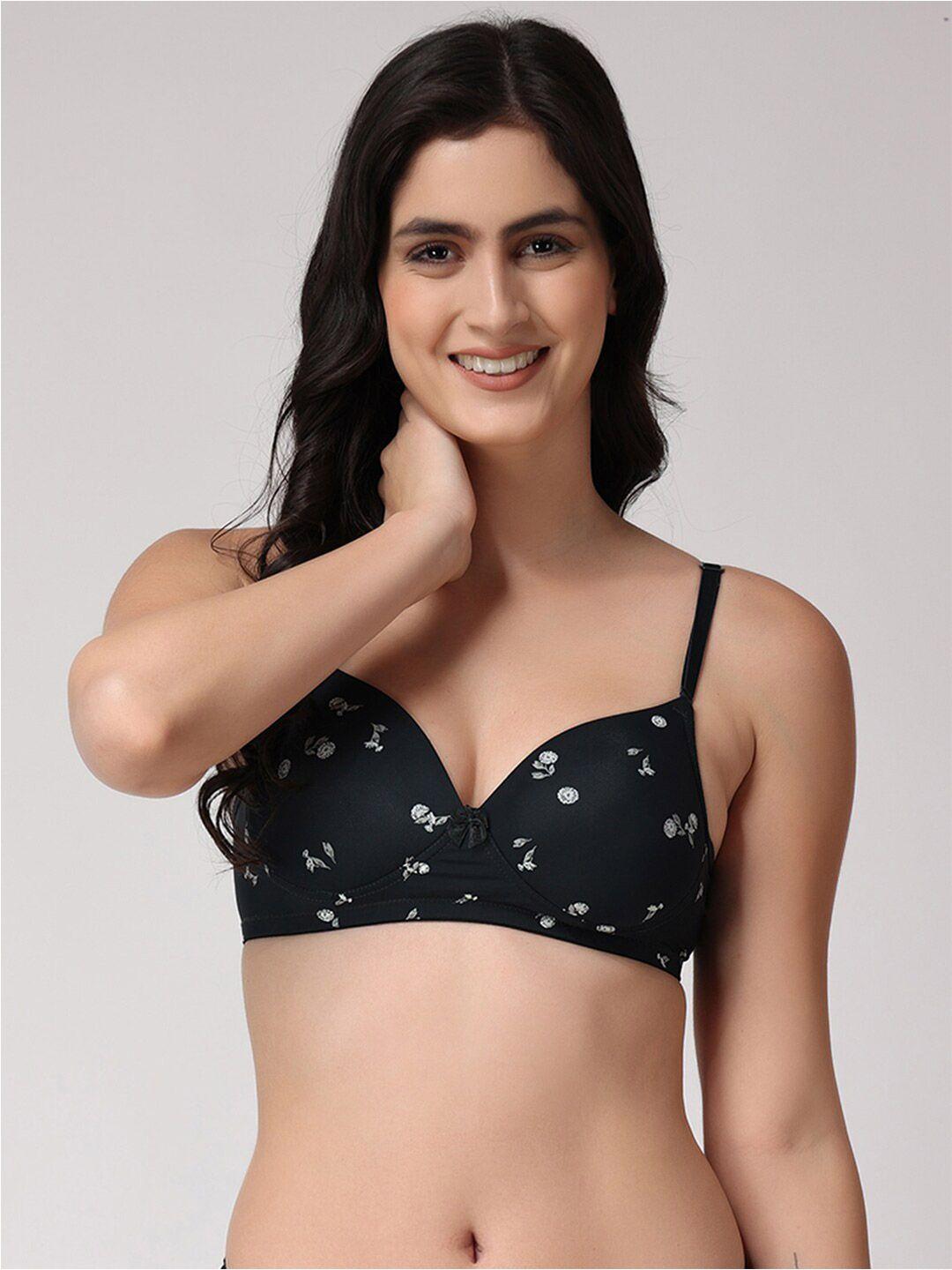 floret floral full coverage lightly padded bra