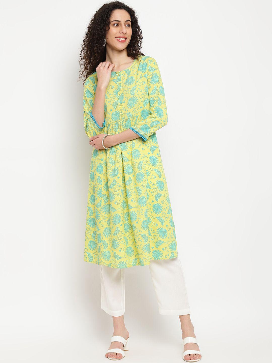 imara floral printed a-line kurta