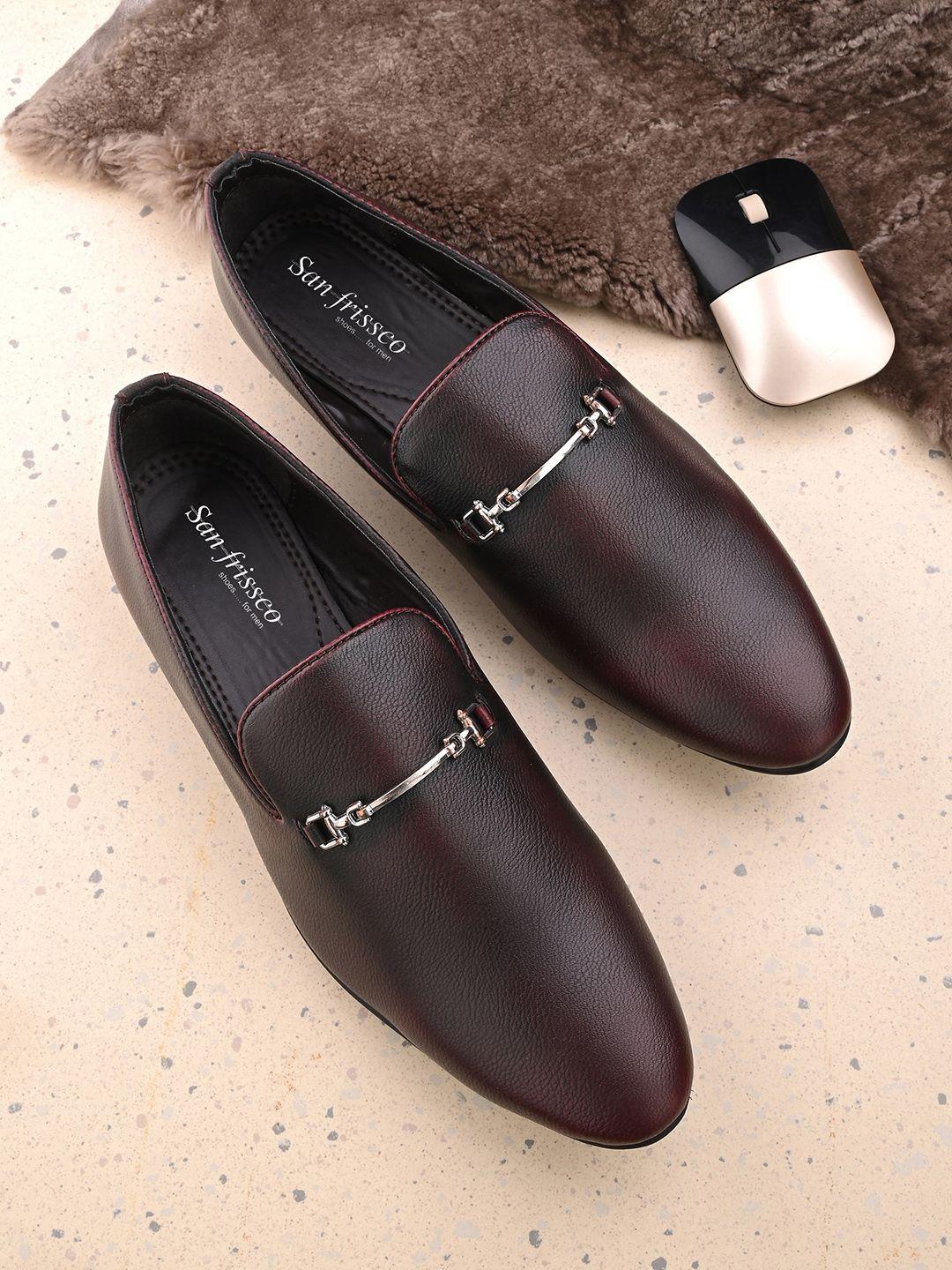 san frissco men round toe slip on formal shoes