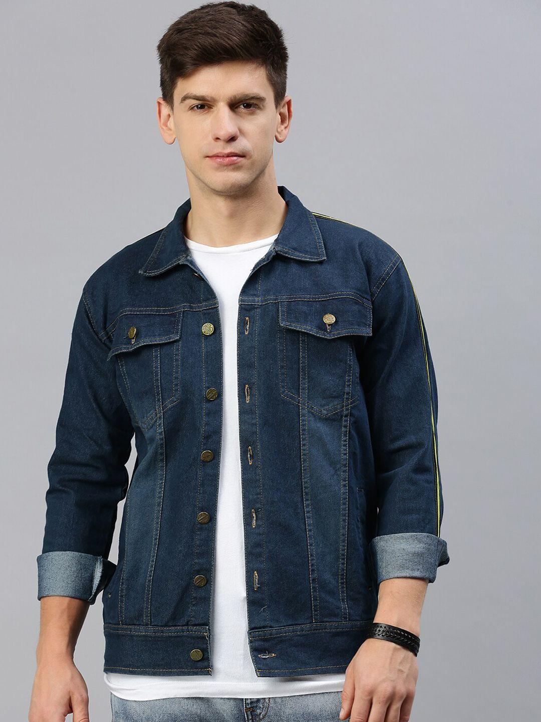 voxati washed spread collar denim jacket