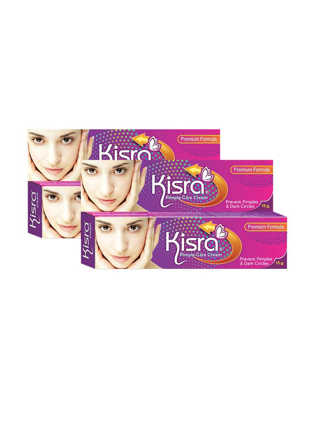 kisra set of 6 premium pimple care creams- 15gm each