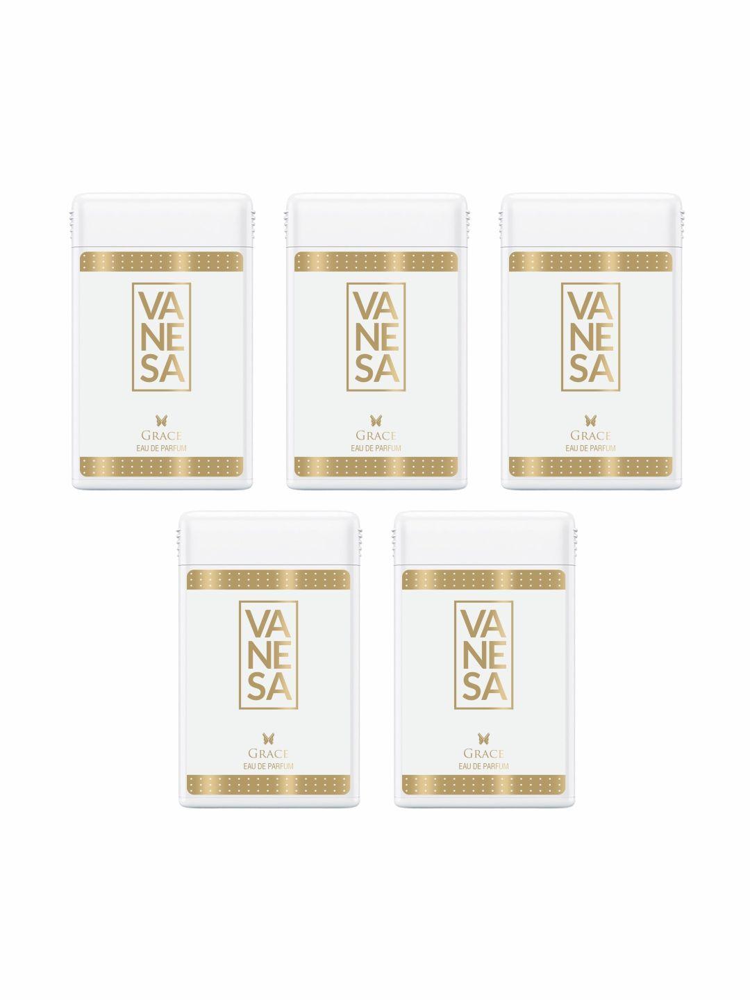 vanesa women set of 5 grace pocket eau de parfum - 18ml each