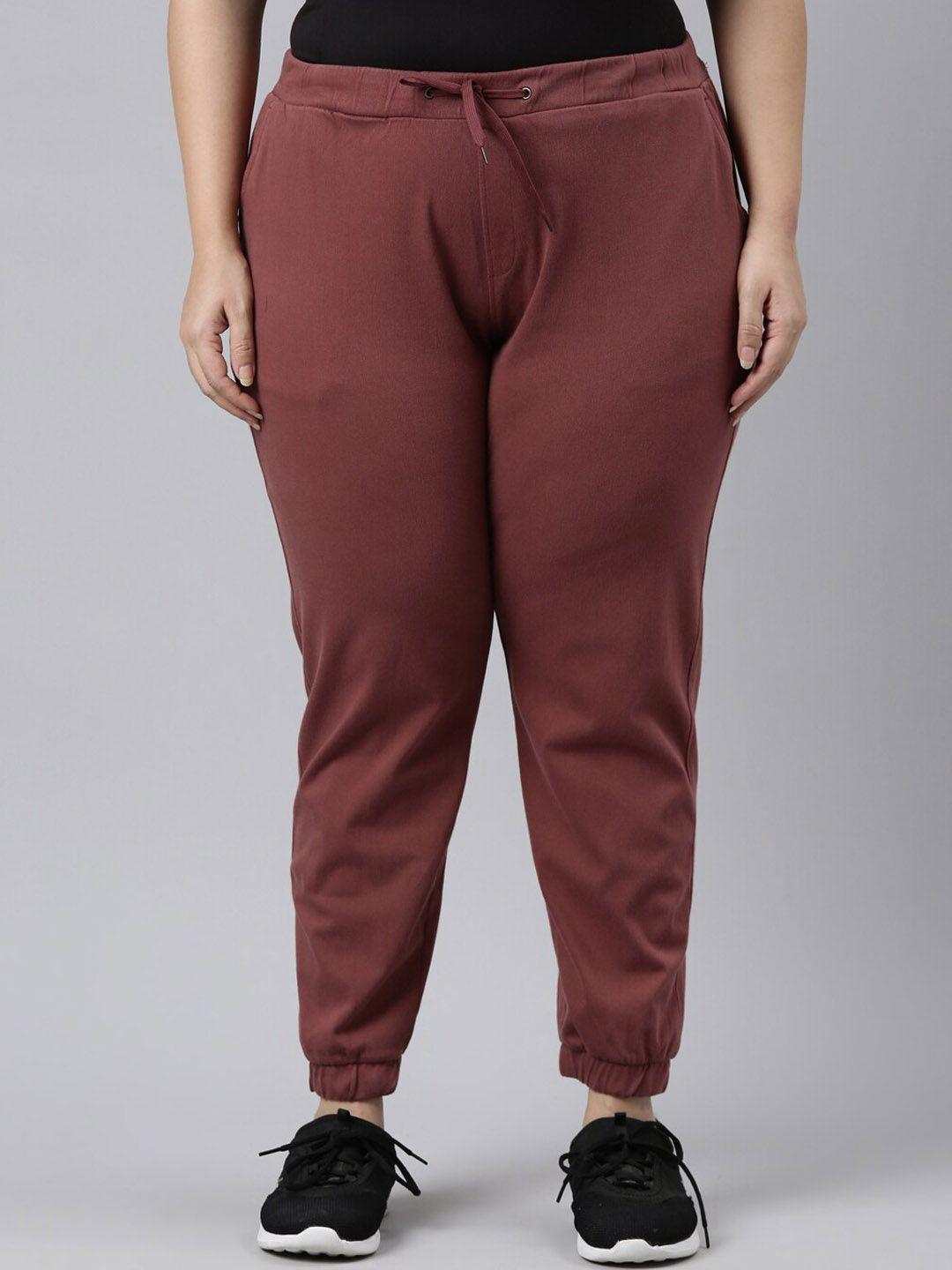 go colors women plus size regular fit joggers