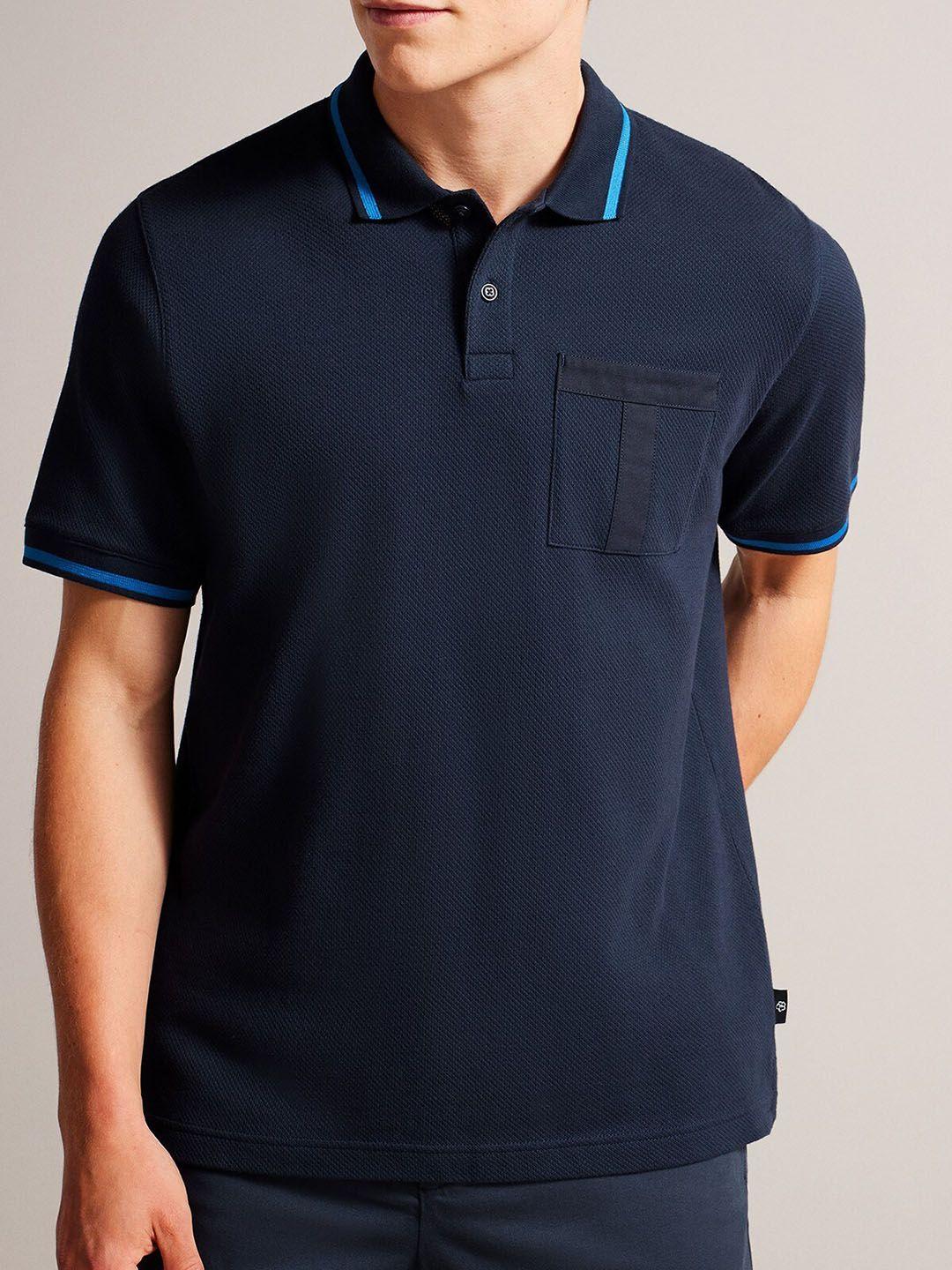 ted baker polo collar pure cotton regular fit t-shirt