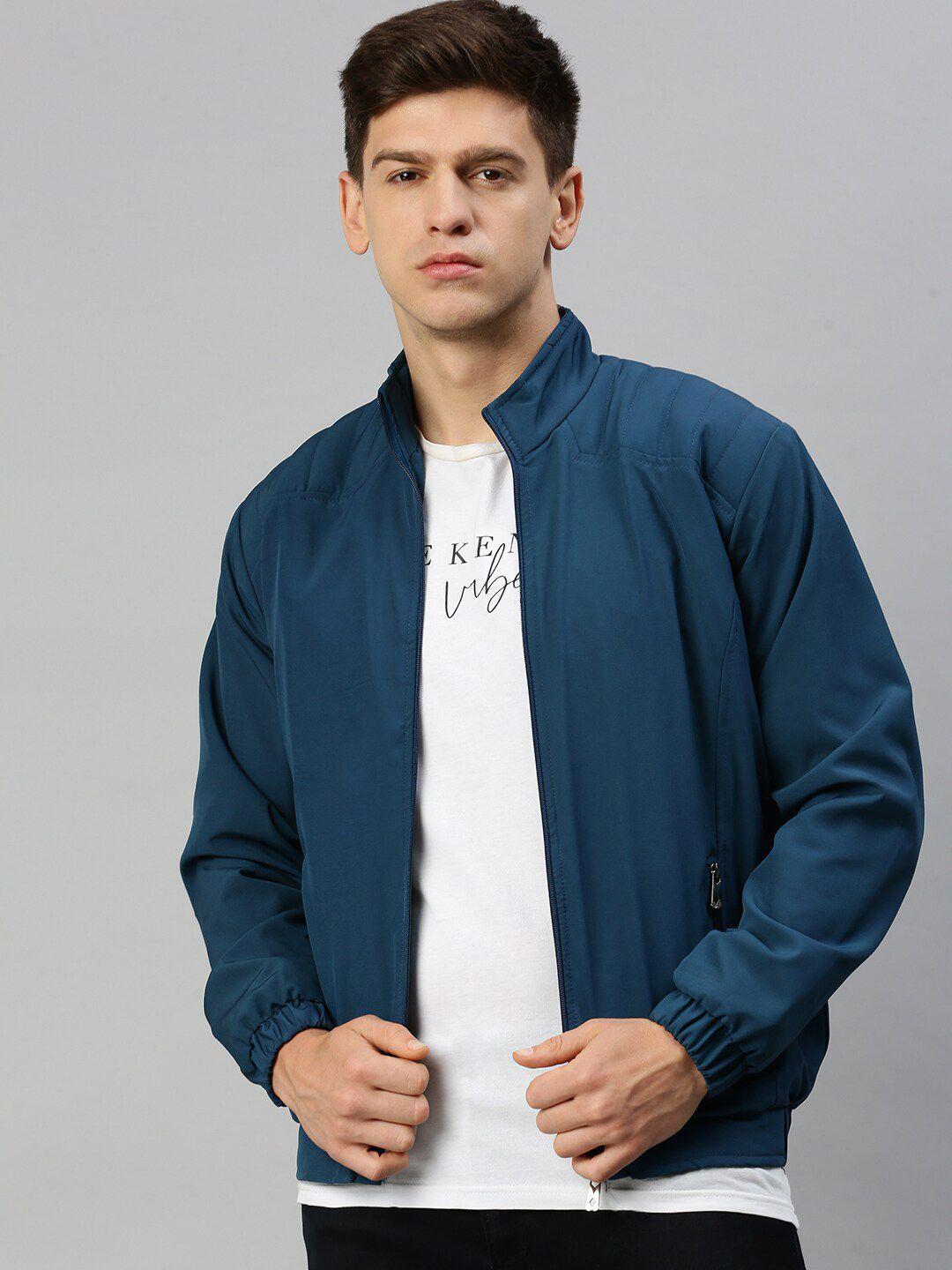 voxati stand collar bomber jacket