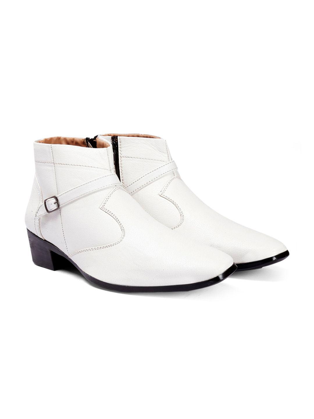 bxxy men pointed-toe block heel boots