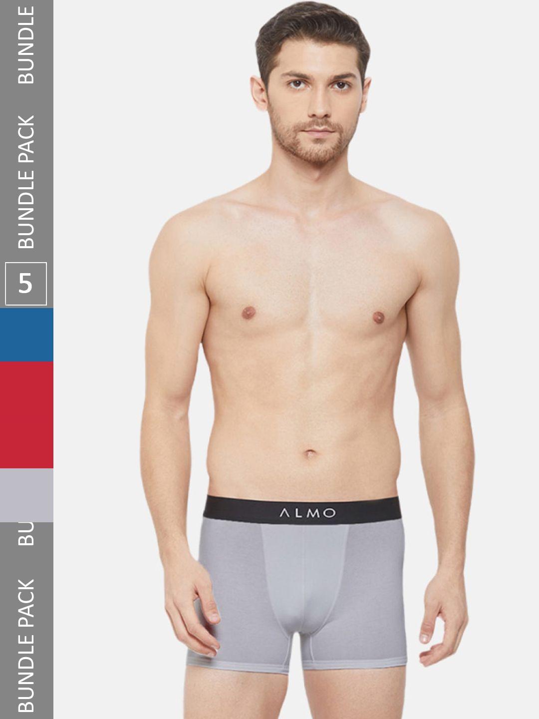 almo wear men pack of 5 anti-microbial trunks