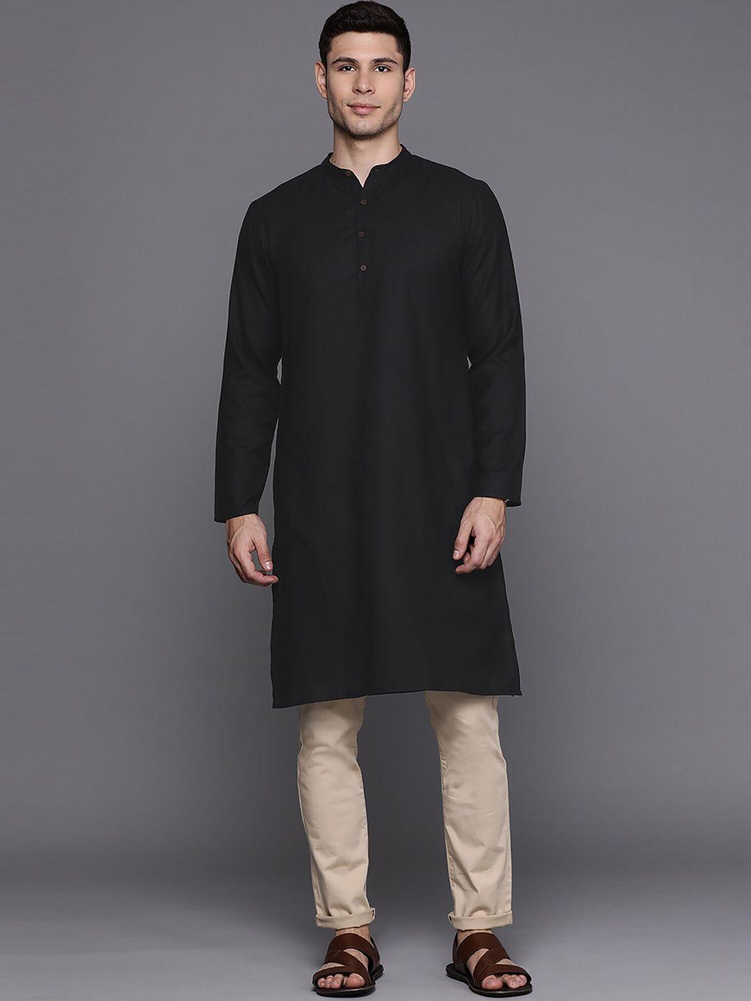 indo era mandarin collar long sleeves straight kurta