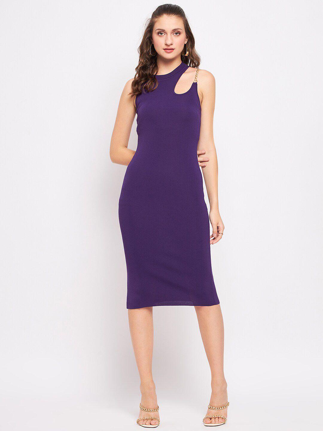 madame cut out sleeveless bodycon dress