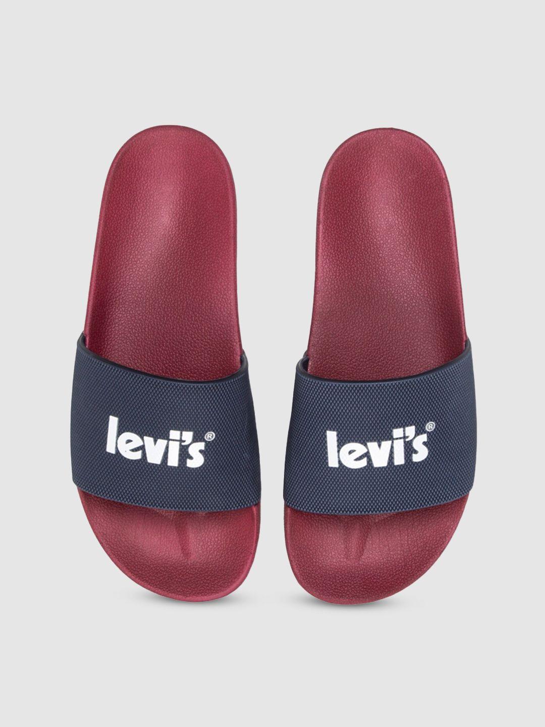 levis men printed sliders