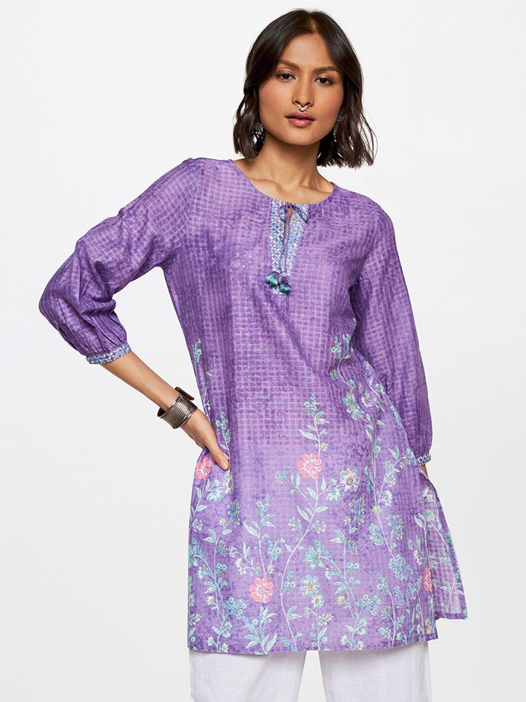 global desi floral printed ethnic tunic