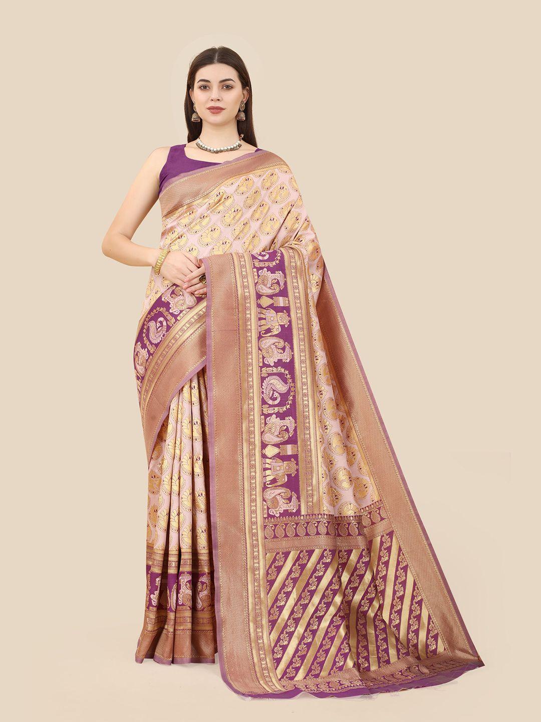 vairagee ethinic woven design zari banarasi saree