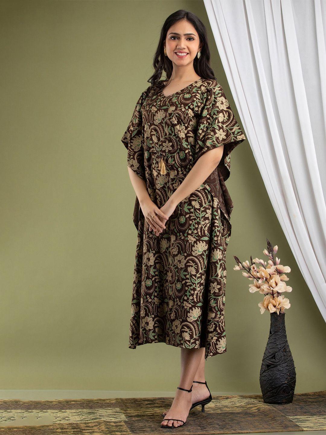 mialo fashion ethnic printed kaftan dress