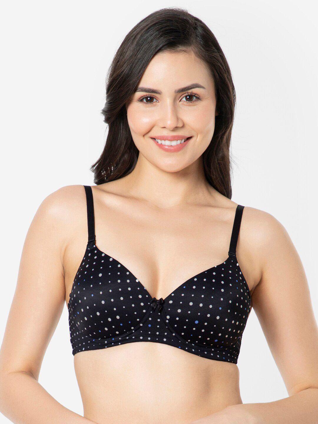 amante printed padded non-wired full coverage t-shirt bra