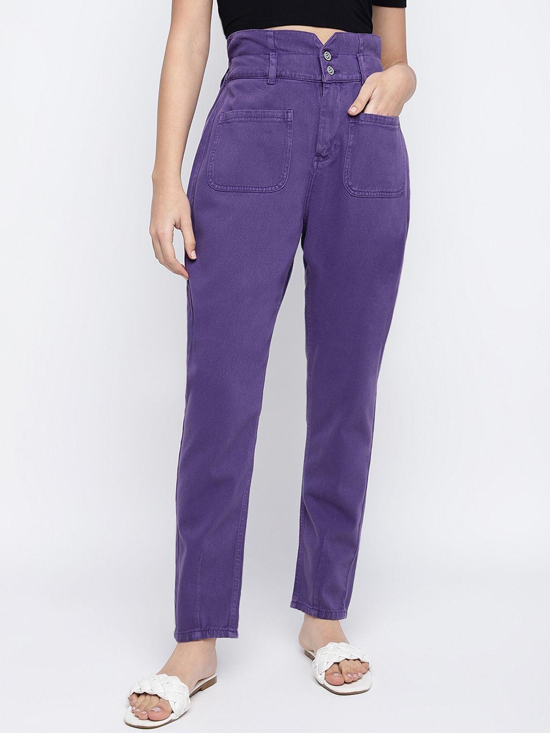 tales & stories women high-rise cotton jeans